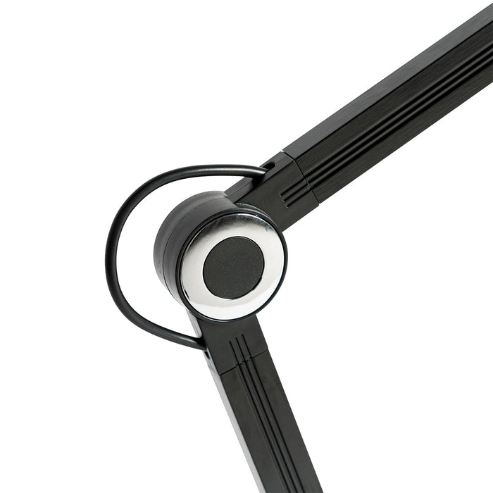 QAZQA Design tafellamp zwart incl. LED met touch en inductielader -