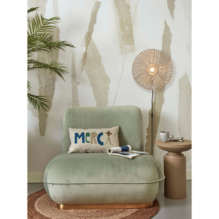 GOOD&MOJO Wandlamp Zanzibar - Rotan Wit - Ø40cm