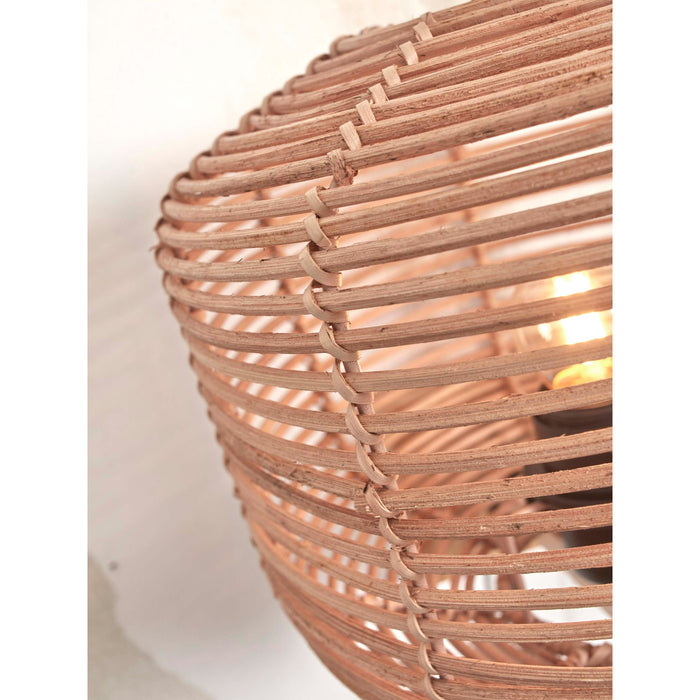 GOOD&MOJO Wandlamp Tanami - Rotan - Ø25cm