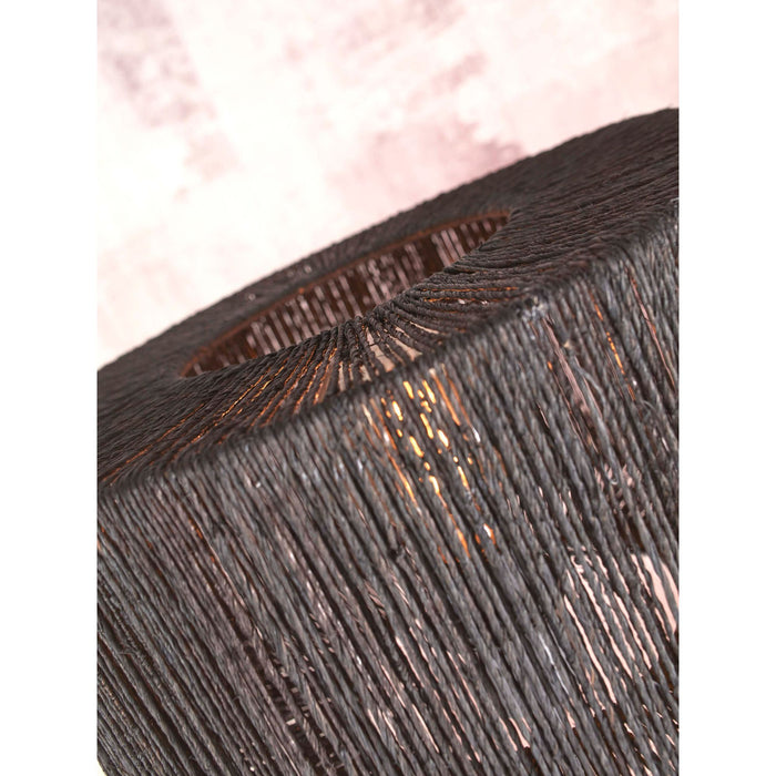 GOOD&MOJO Tafellamp Iguazu - Jute|Bamboe Zwart - Ø30x41cm