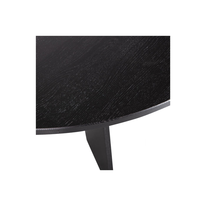 WOOOD Fries Eettafel - Eiken - Blacknight - 75x129x129