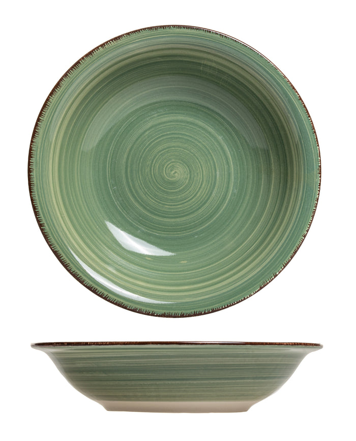 Studio Tavola Diepe Borden Summer Green ø 21 cm - 6 Stuks