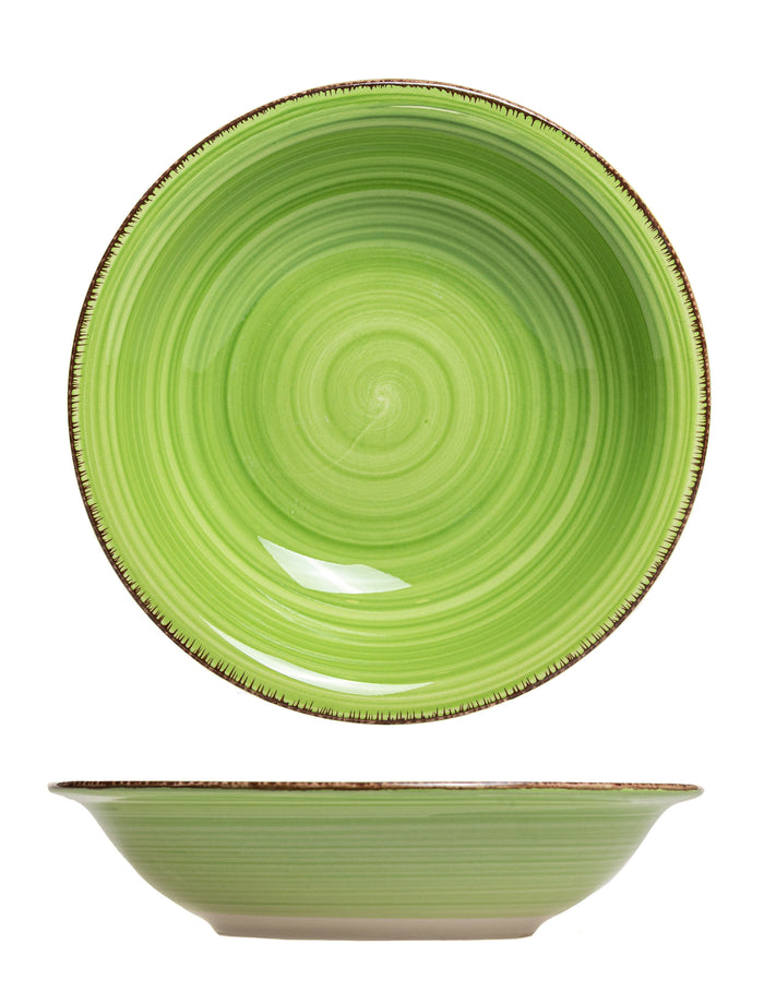 Studio Tavola Diepe Borden Summer Green ø 21 cm - 6 Stuks