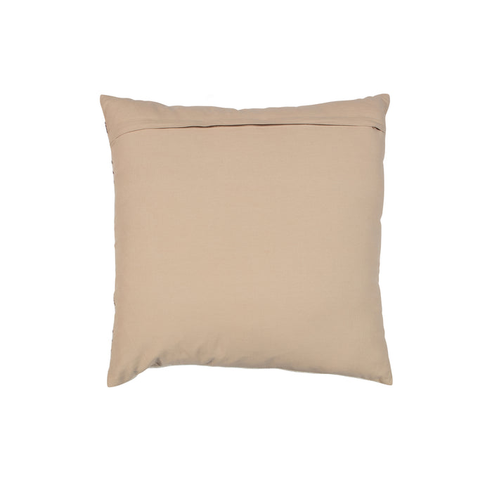 Basiclabel Kussen Regel - Katoen - Crème|Grijs - 60x60x10