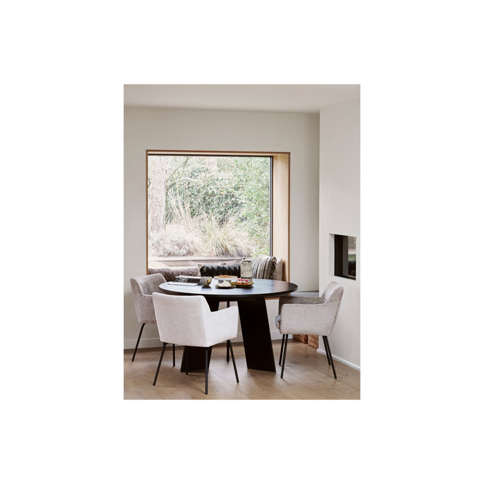 Basiclabel Kussen Meet - Katoen - Zwart|Naturel - 30x50x10