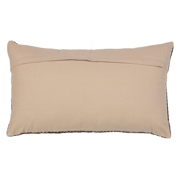 Basiclabel Kussen Meet - Katoen - Zwart|Naturel - 30x50x10