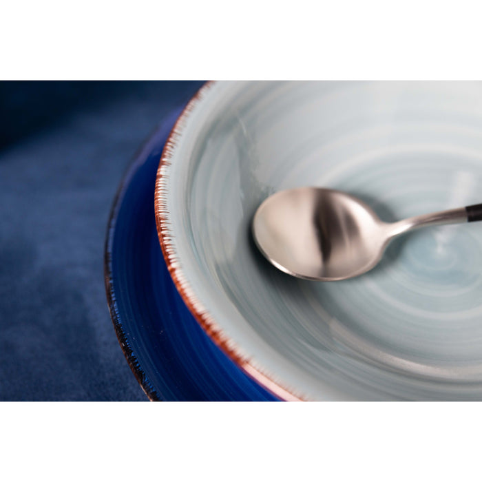 Studio Tavola Diepe Borden Ocean Blue ø 21 cm - 6 Stuks