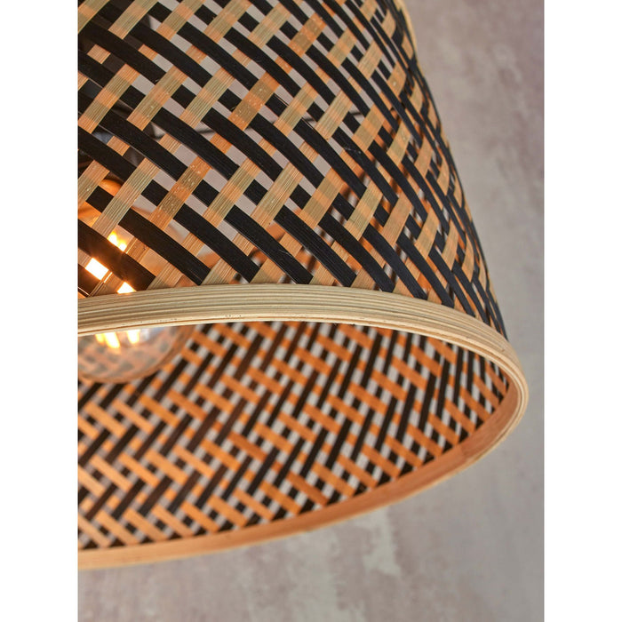 GOOD&MOJO Vloerlamp Java - Bamboe|Zwart - 58x32x150cm