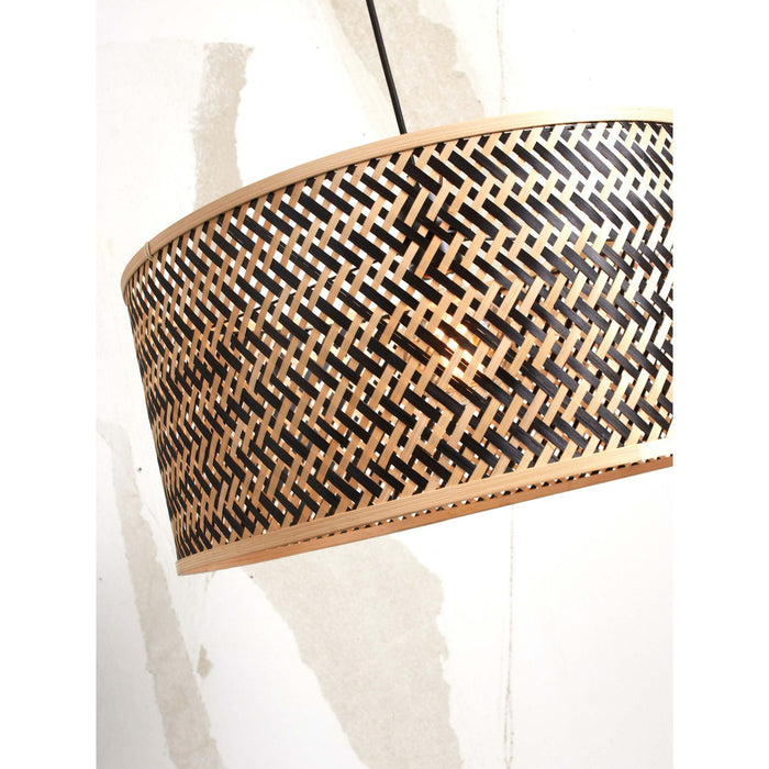 GOOD&MOJO Vloerlamp Java - Bamboe|Zwart - 58x32x150cm