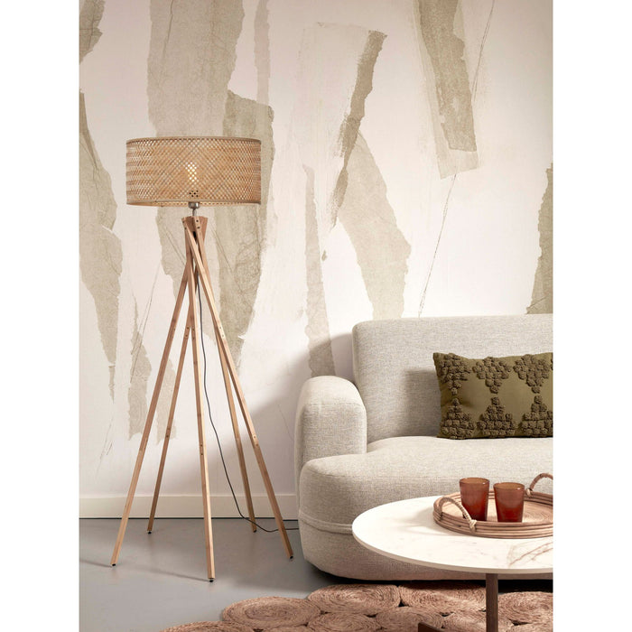 GOOD&MOJO Vloerlamp Java - Bamboe - Ø50x146cm