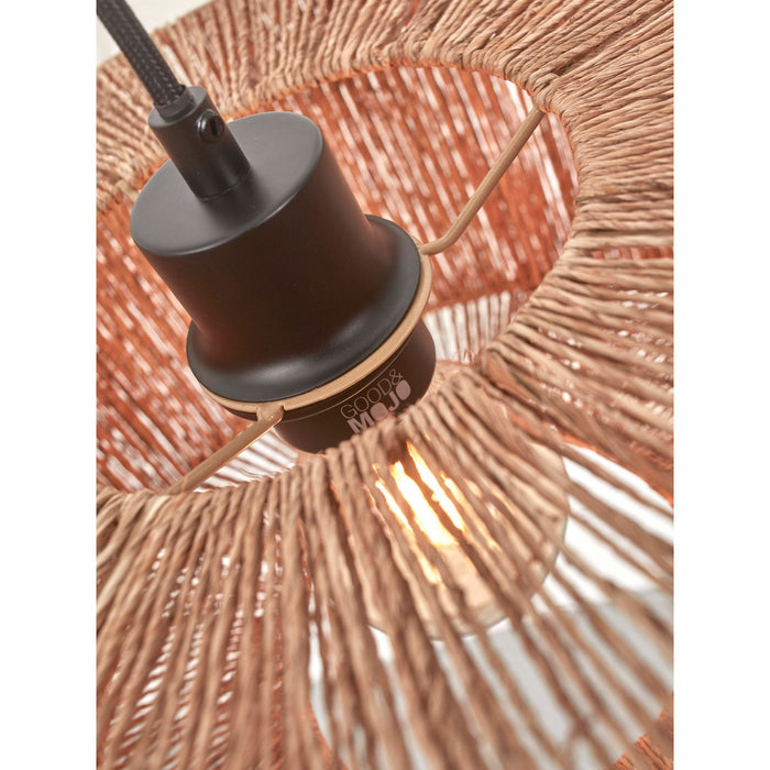 GOOD&MOJO Vloerlamp Iguazu - Bamboe Wit|Jute - 57x31x150cm