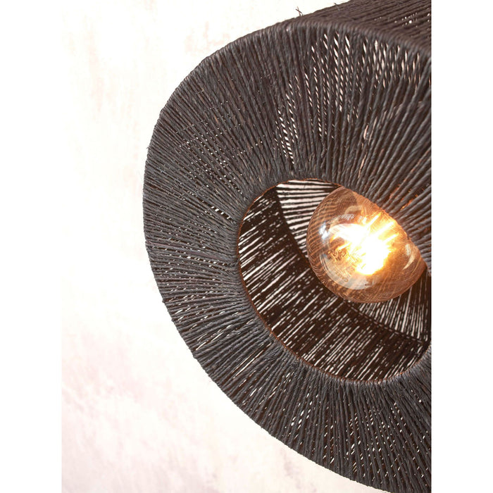 GOOD&MOJO Plafonniere Iguazu - Jute Zwart - Ø30cm