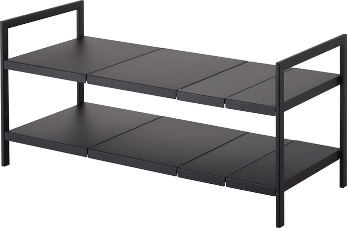 Yamazaki Keukenkast Organizer Uitschuifbaar - 2 niveau - Tower - Zwart