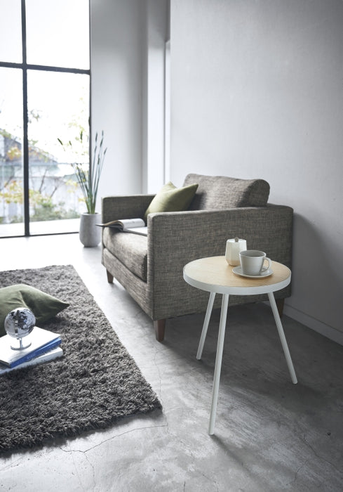 Yamazaki Bijzettafel Rond - Tower - Wit