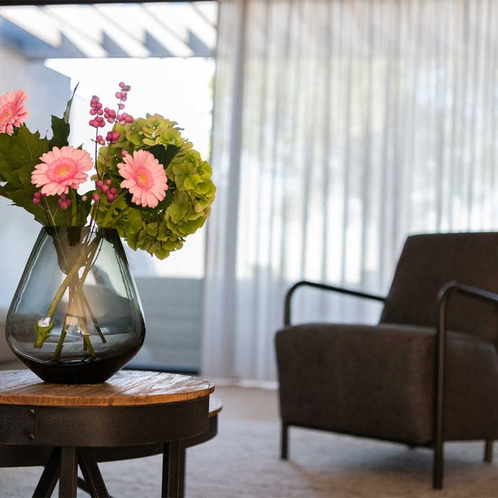 Vaas Kandelaar Smoked Grey - Medium - Ø20 x H22 cm