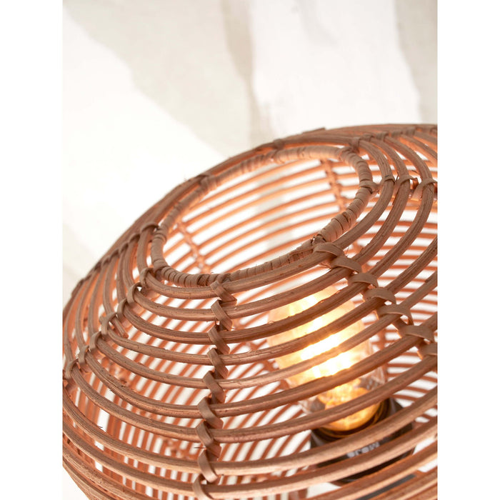 GOOD&MOJO Vloerlamp Tanami - Bamboe|Rotan - Ø25cm