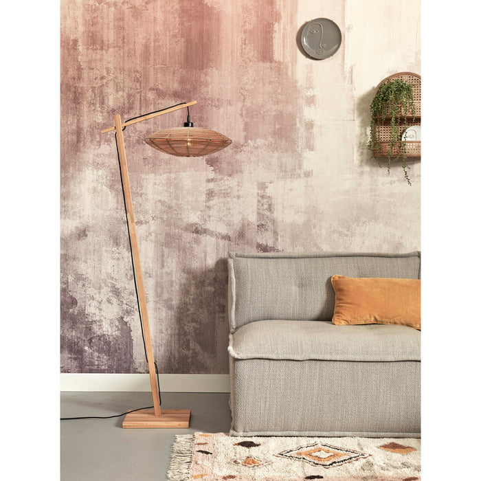 GOOD&MOJO Vloerlamp Tanami - Bamboe|Rotan - 63x40x150cm