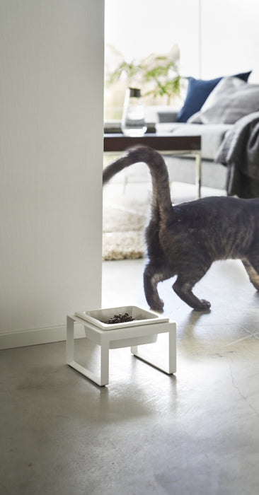 Yamazaki Voerbak Kat | Hond - Enkel - Tower - Zwart