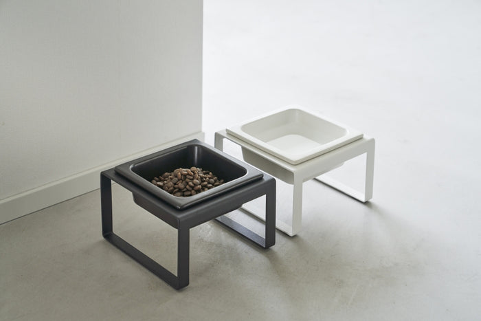 Yamazaki Voerbak Kat | Hond - Enkel - Tower - Zwart