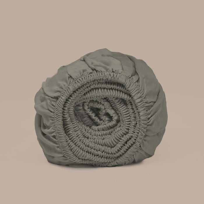 Coco & Cici Bamboe Hoeslaken Olijfgroen | 180x210x30