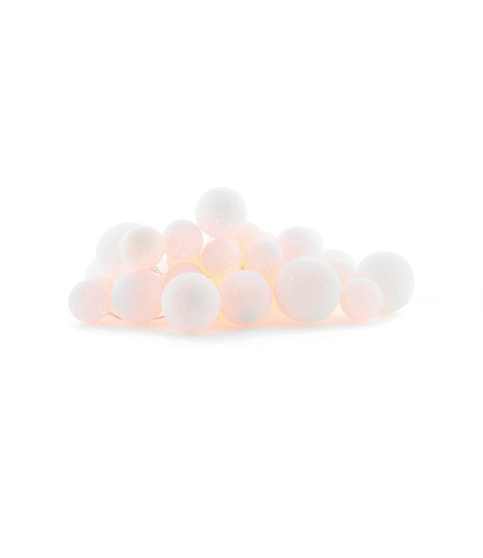 Cotton Ball Lights Premium lichtslinger wit - Pure White 35 lampjes