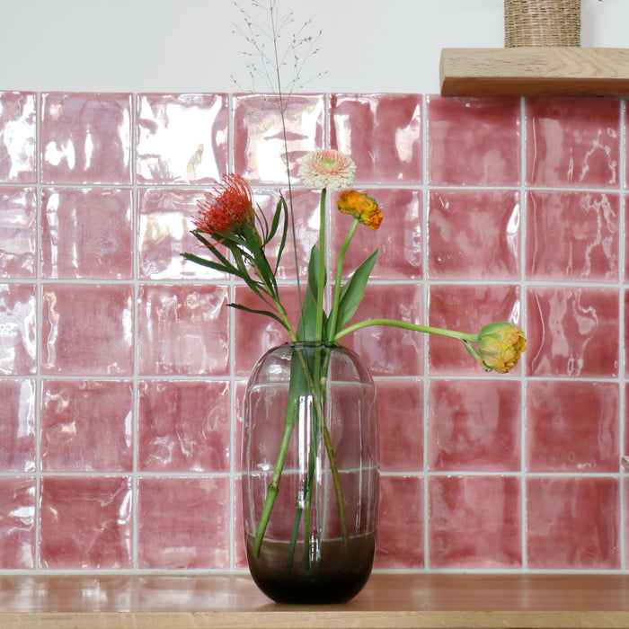 Vase The World Salzach grey Ø17 x H30 cm