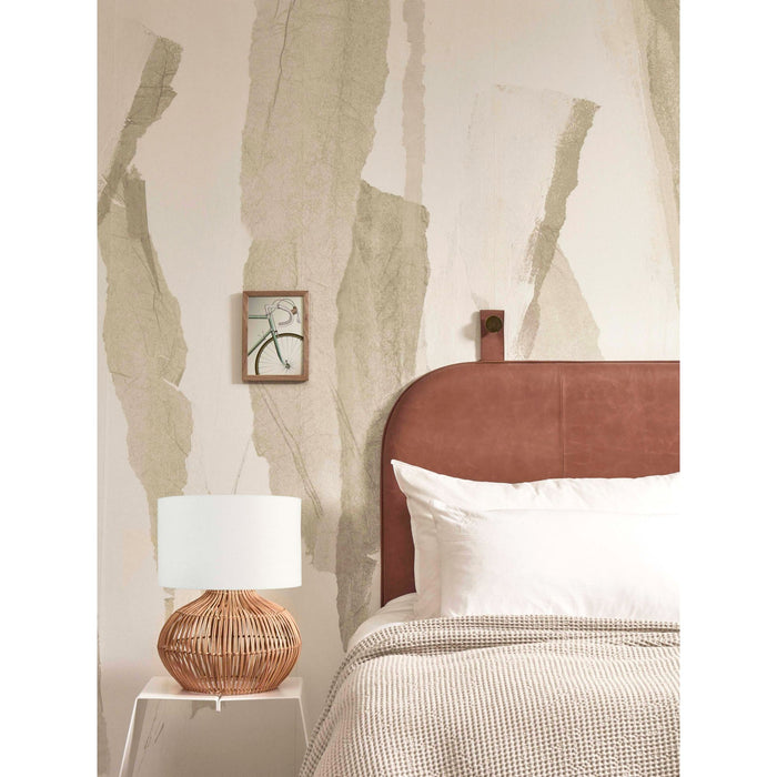 GOOD&MOJO Tafellamp Kalahari - Wit|Rotan - Ø32cm