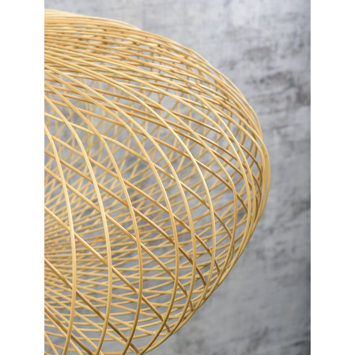 GOOD&MOJO Vloerlamp Cango - Bamboe Zwart|Naturel - 80x60x176cm
