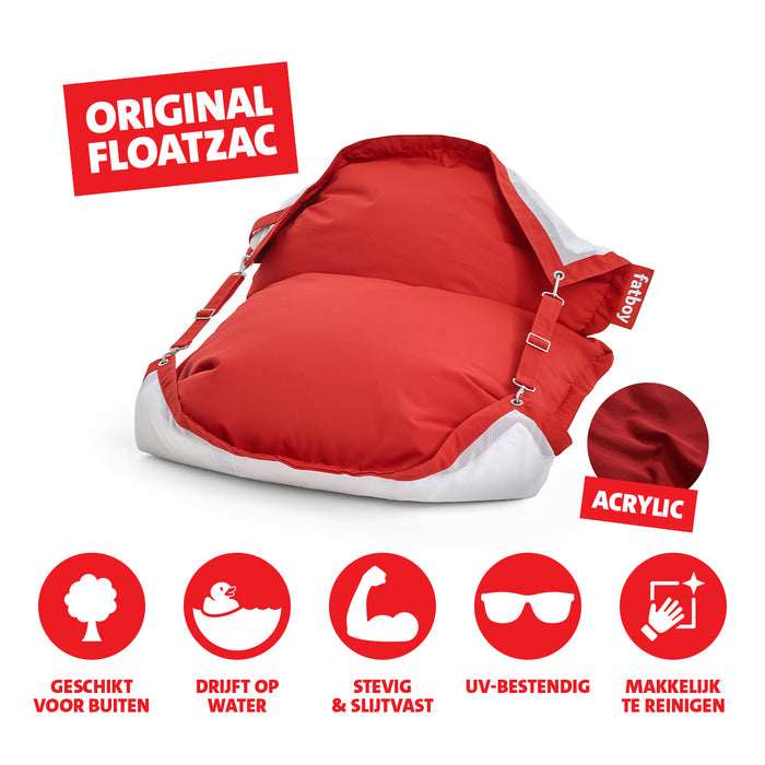 Fatboy Floatzac Drijvende Water Zitzak - 180h x 134b cm - Rood