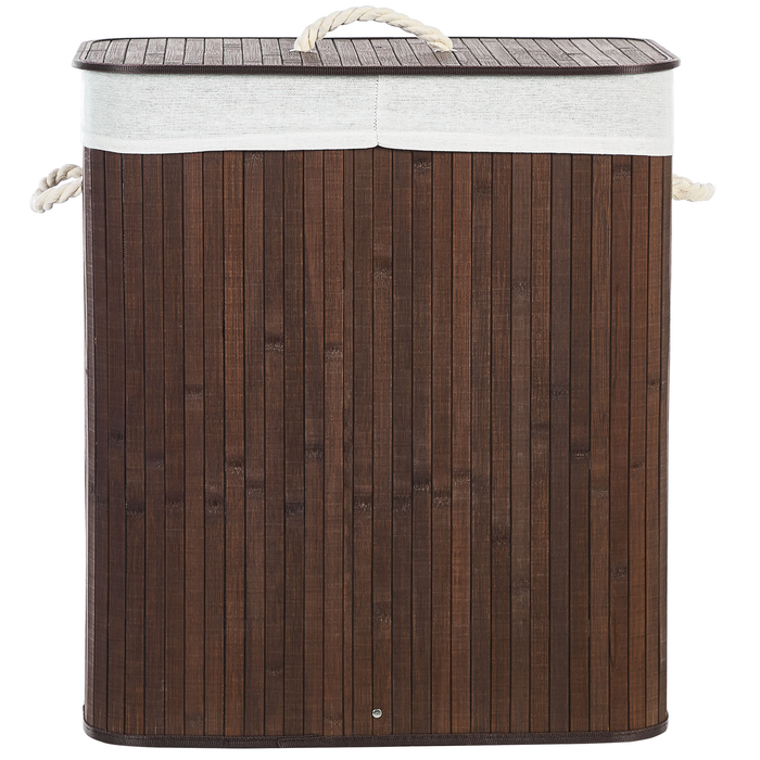 Beliani - KANDY - Mand - Donkerbruin - Bamboehout