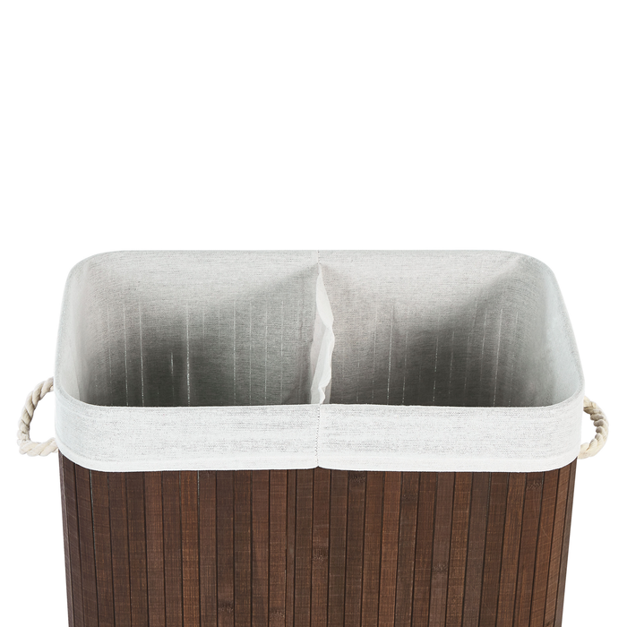 Beliani - KANDY - Mand - Donkerbruin - Bamboehout