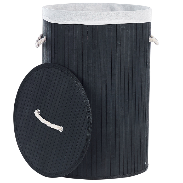 Beliani - SANNAR - Mand - Zwart - Bamboehout