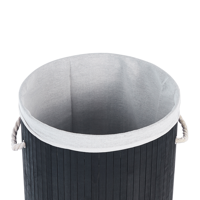 Beliani - SANNAR - Mand - Zwart - Bamboehout