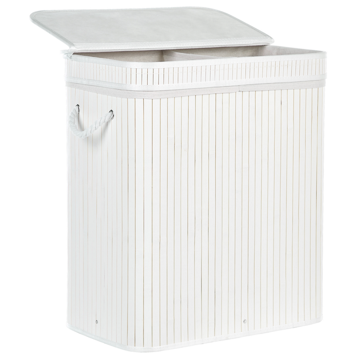 Beliani - KALTHOTA - Mand - Wit - Bamboehout