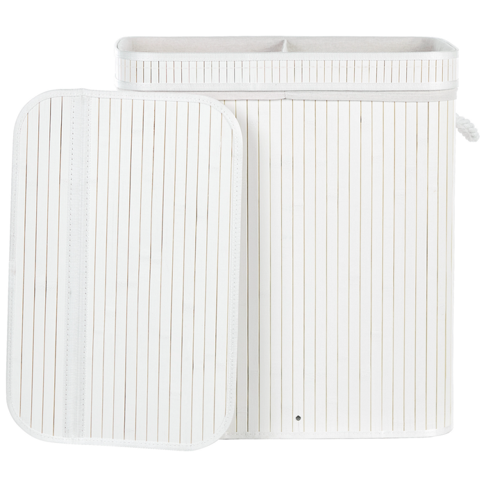 Beliani - KALTHOTA - Mand - Wit - Bamboehout