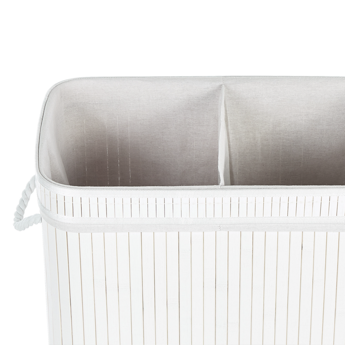 Beliani - KALTHOTA - Mand - Wit - Bamboehout