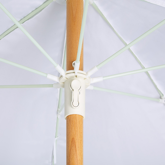 Beliani - MONDELLO - Parasol - Wit - Polyester