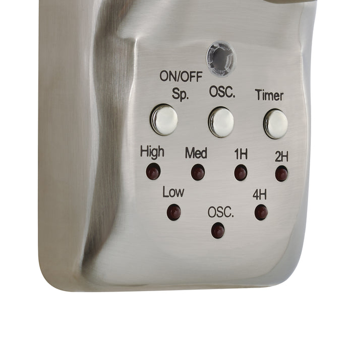 Lucci Air Wandventilator Breeze Staal Ø 46cm incl. Afstandsbediening