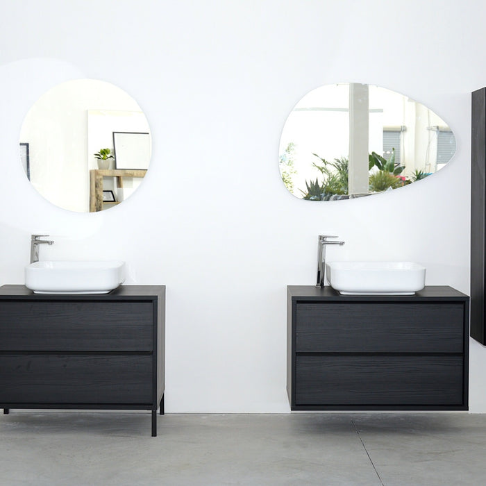 Benvenuto Design Steel 105 cm Staand Wastafel en Onderkast