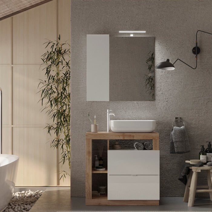 Benvenuto Design Hamburg 79 cm Eiken Staand Badkamerset