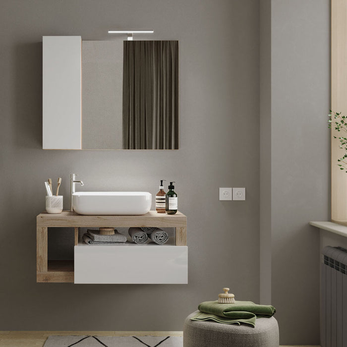 Benvenuto Design Hamburg 92 cm Zwevend Wastafel en Onderkast