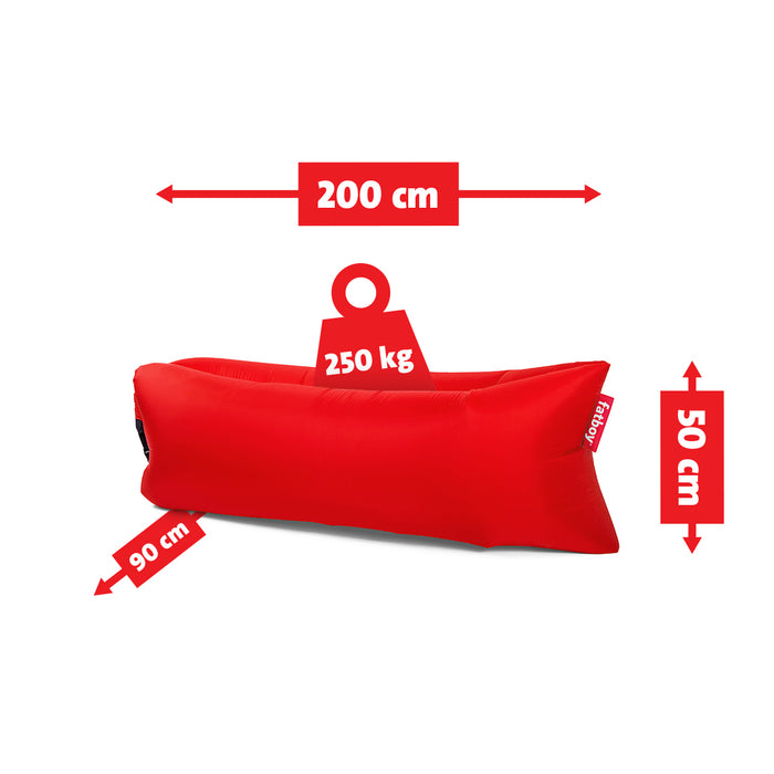 Air lounger - Luchtzak - Oplaasbare Zitzak Lamzac 3.0 - Rood
