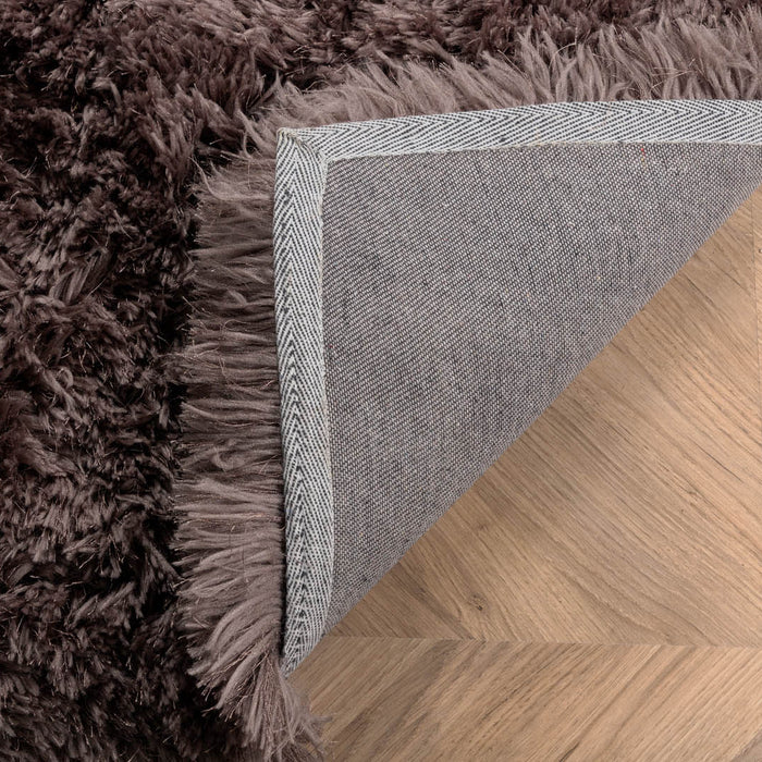 Hioshop Grace vloerkleed 300x200 cm polyester bruin.