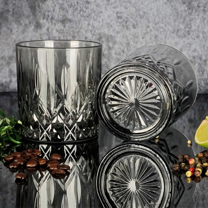 Clayre & Eef Waterglas 280 ml Grijs Glas Drinkbeker