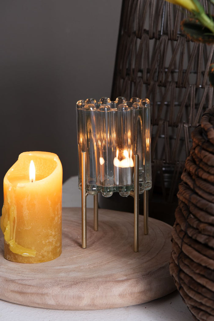 Clayre & Eef Onderzetters Pannen Ø 30 cm Bruin Hout Rond