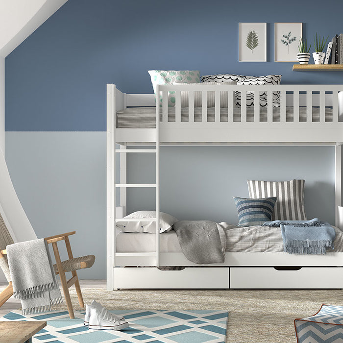 Vipack Scott Stapelbed met Lade Set Wit