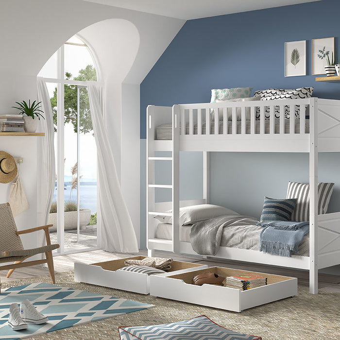 Vipack Scott Stapelbed met Lade Set Wit