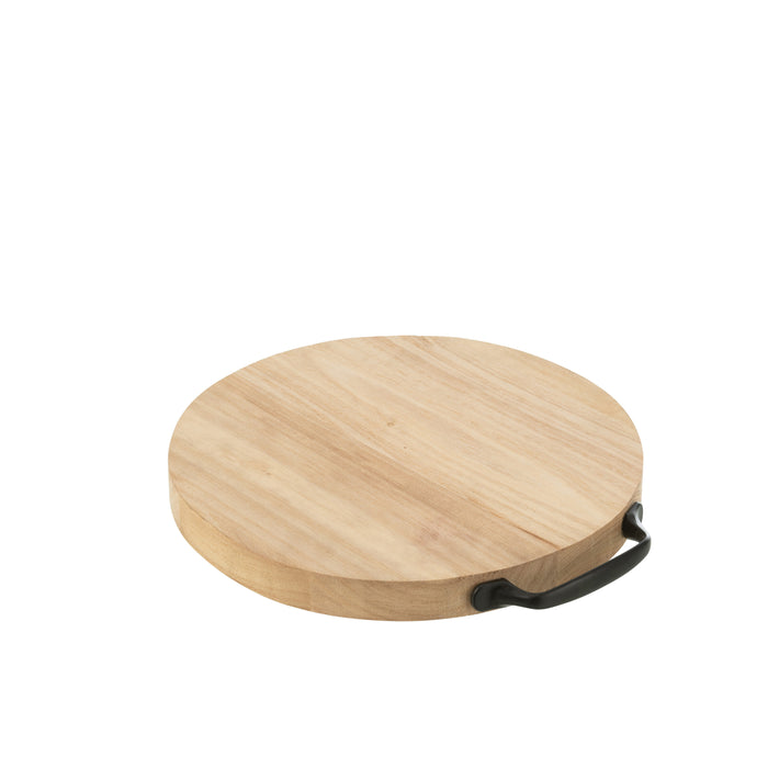 J-Line snijplank Rond - hout - naturel - small