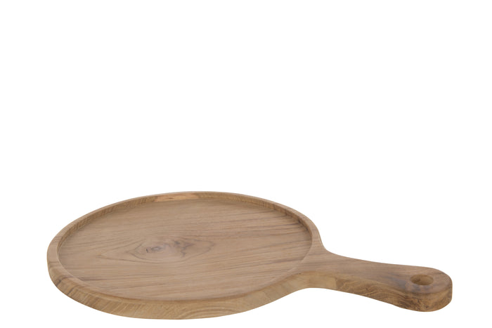 J-Line snijplank Rond - hout - naturel - medium