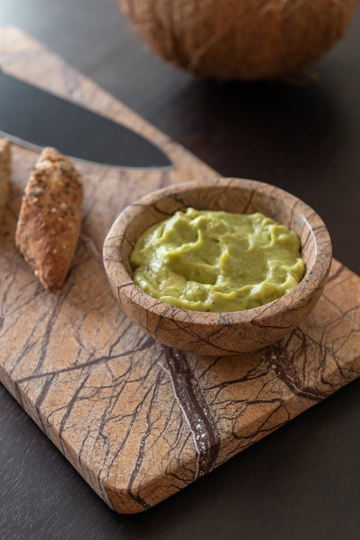 J-Line snijplank Oni Rechthoekig Marmer - steen - oker - small